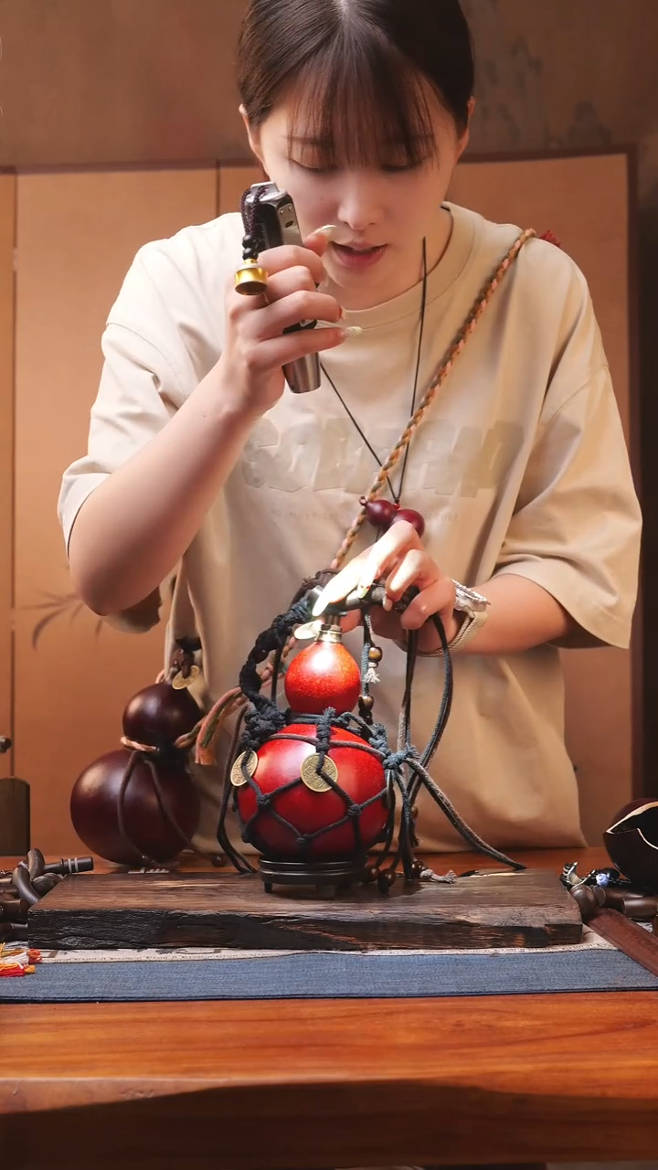 1480号精品大漆葫芦防腐防渗装水茶酒