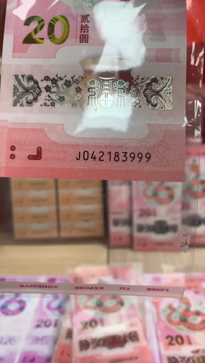 【闪购商品】塑料 蛇钞纪念钞 豹子号 83999