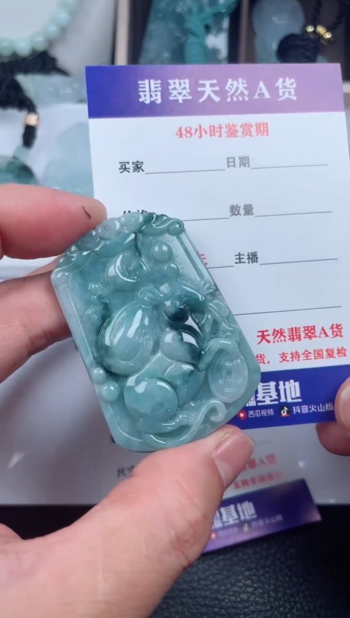 翡翠未镶嵌颈饰         
