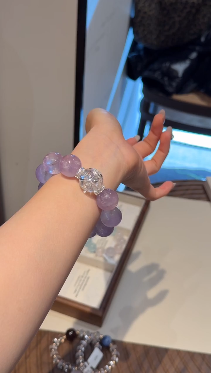 未镶嵌手串水晶） 设计款水晶手串 默认微瑕 多样性发货