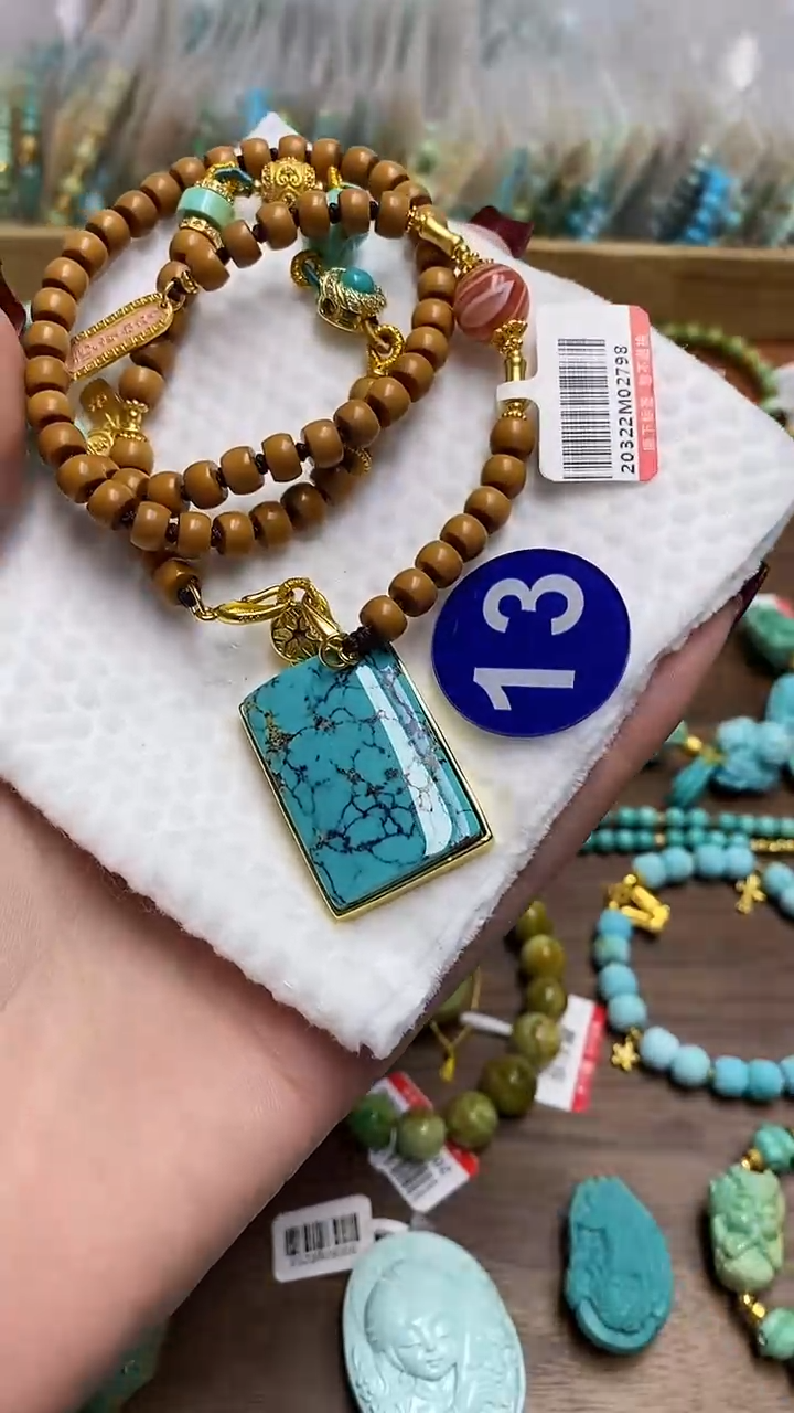 【闪购商品】绿松石项链未镶嵌13