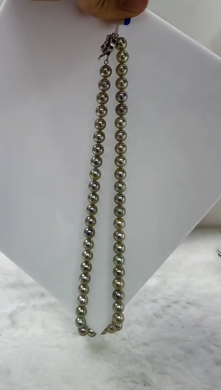 【闪购商品】海水珍珠DA未镶嵌t995 灰珠串8