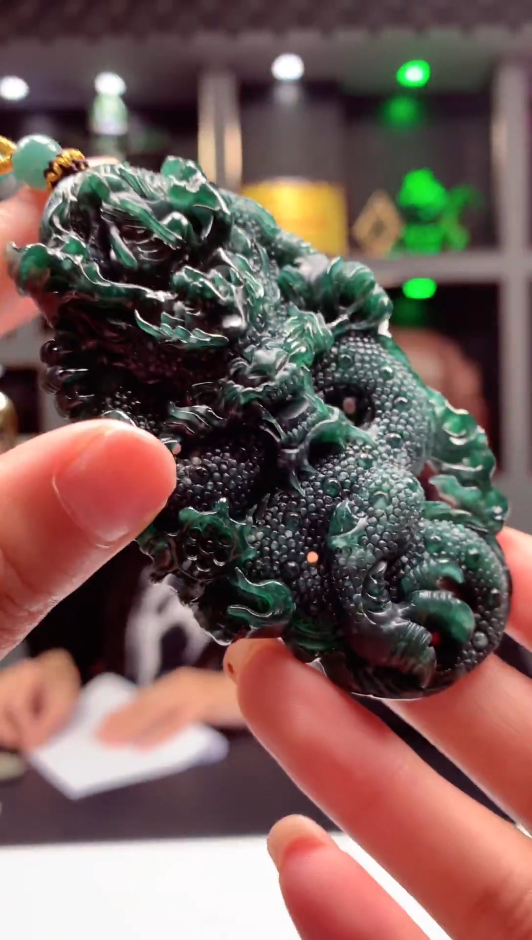 吊坠(不含链)未镶嵌翡翠臻**羯天然翡翠A货45