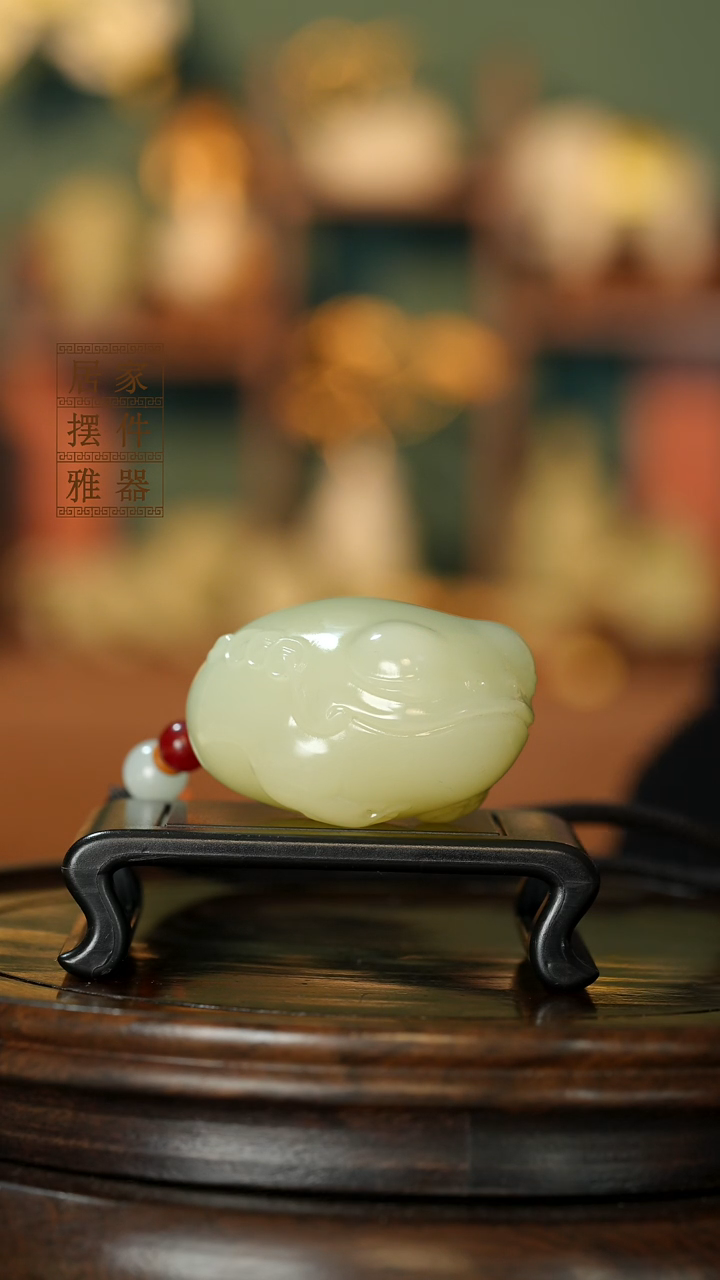 玉《富贵金蟾》摆件