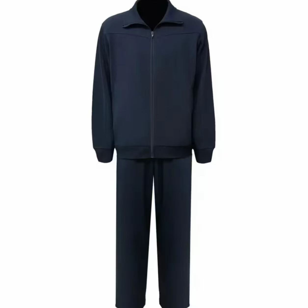 藏青色长袖运动服