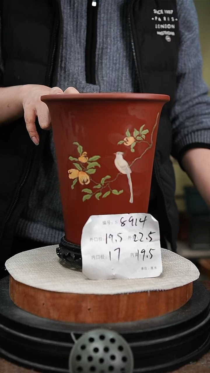 【闪购商品】紫砂花盆紫砂花盆8914+s