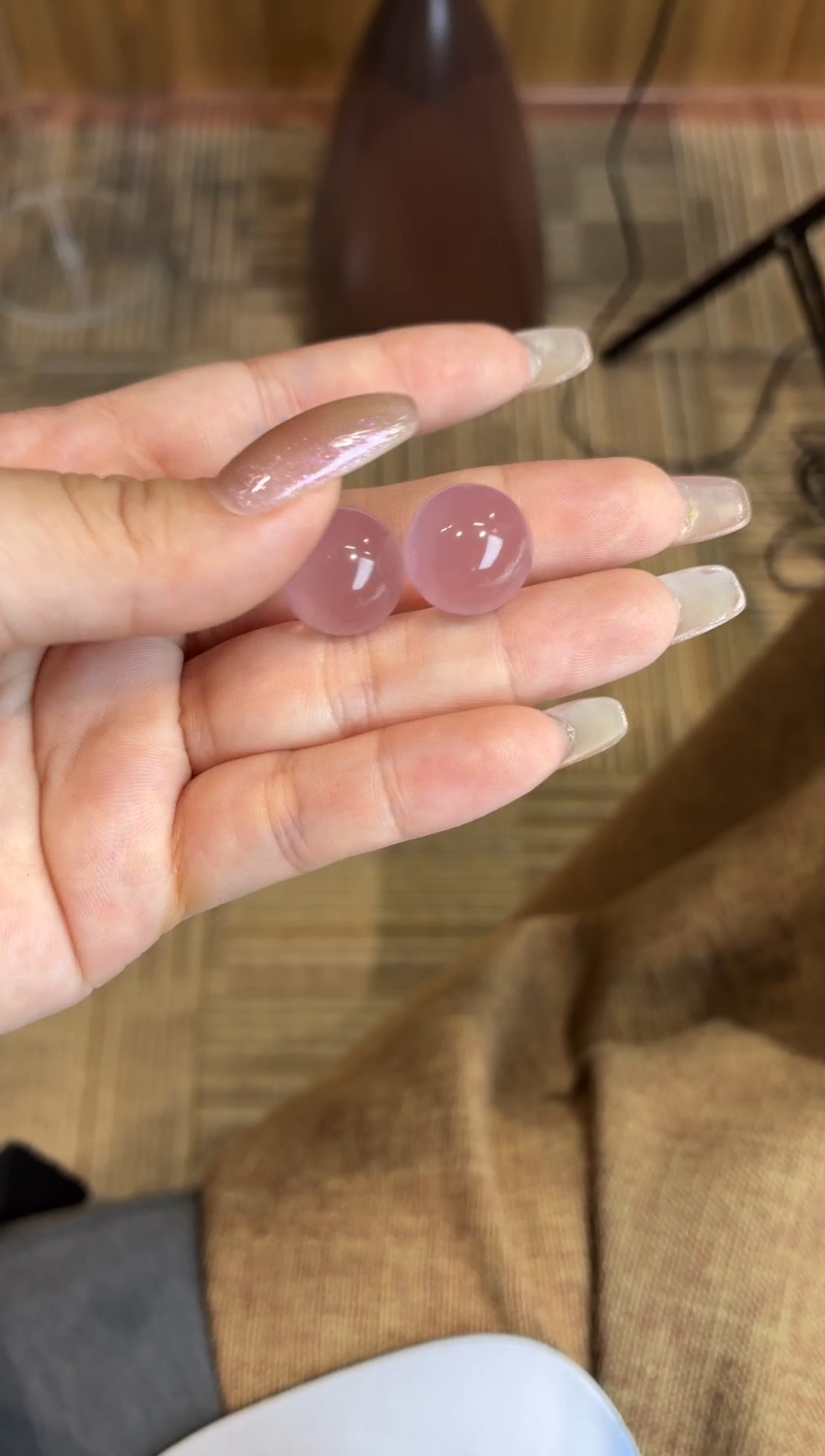 颈饰未镶嵌水晶喊****?全净体冰粉单珠 8.7g