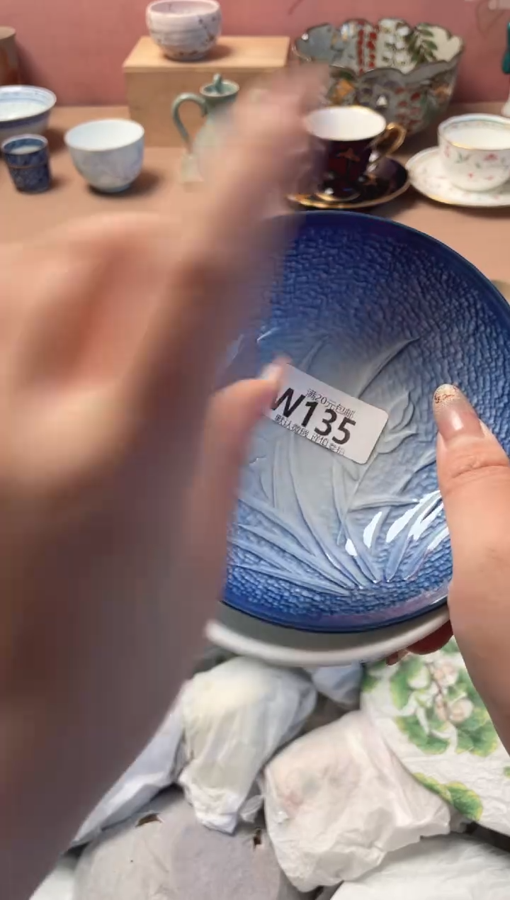 瓷片灰*娘瓷器瓷器W135
