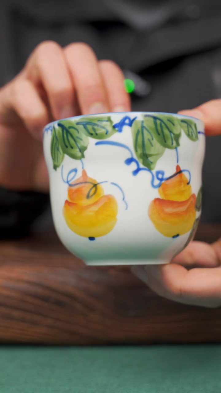 【闪购商品】瓷片97景德镇杯釉下手工手绘瓷器