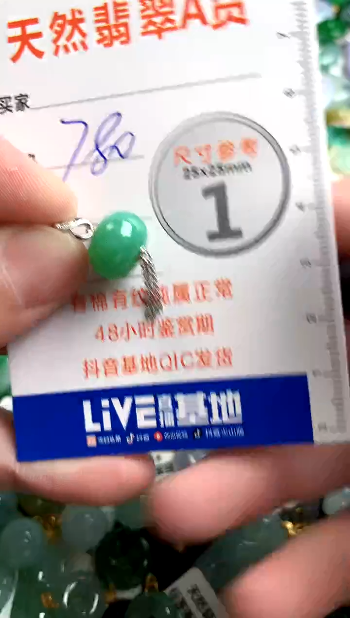 【闪购商品】翡翠颈饰18K金镶嵌0832859895