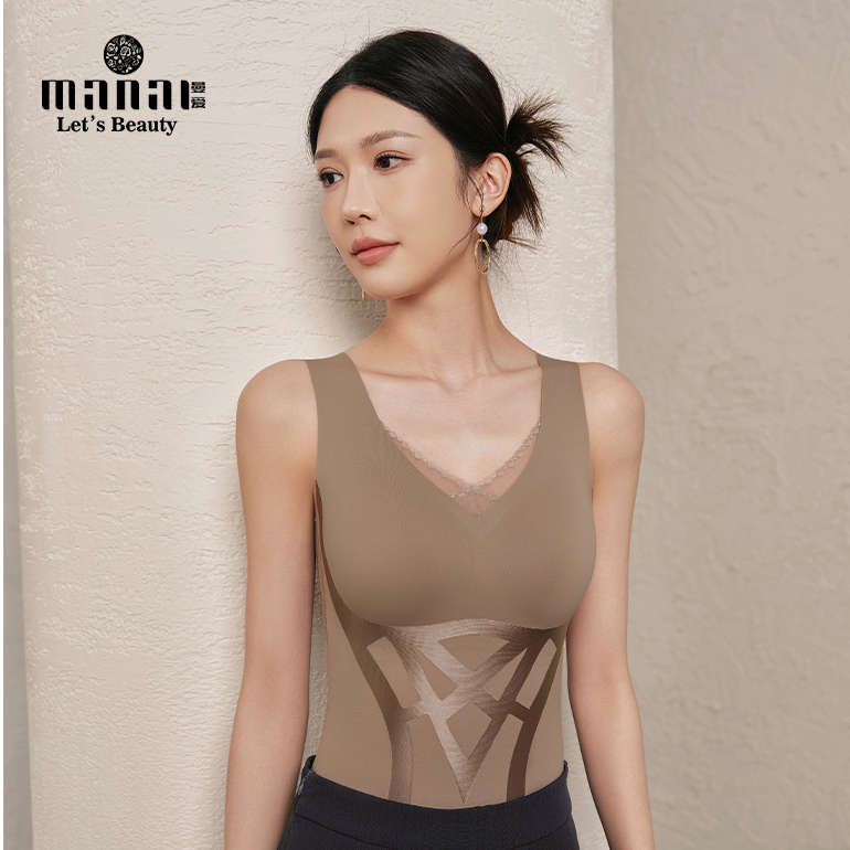MANAI/曼爱高贵奢华塑身衣舒适女士上衣冬季常规美体保暖衣16895