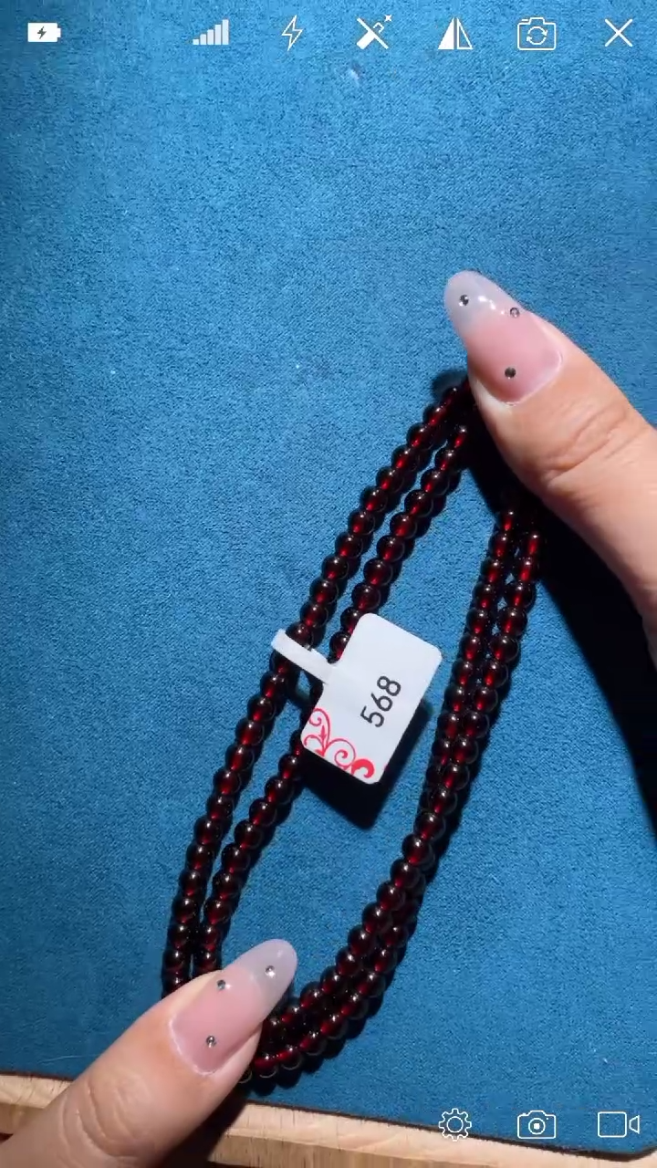 【闪购商品】石榴石BH568未镶嵌珠链   