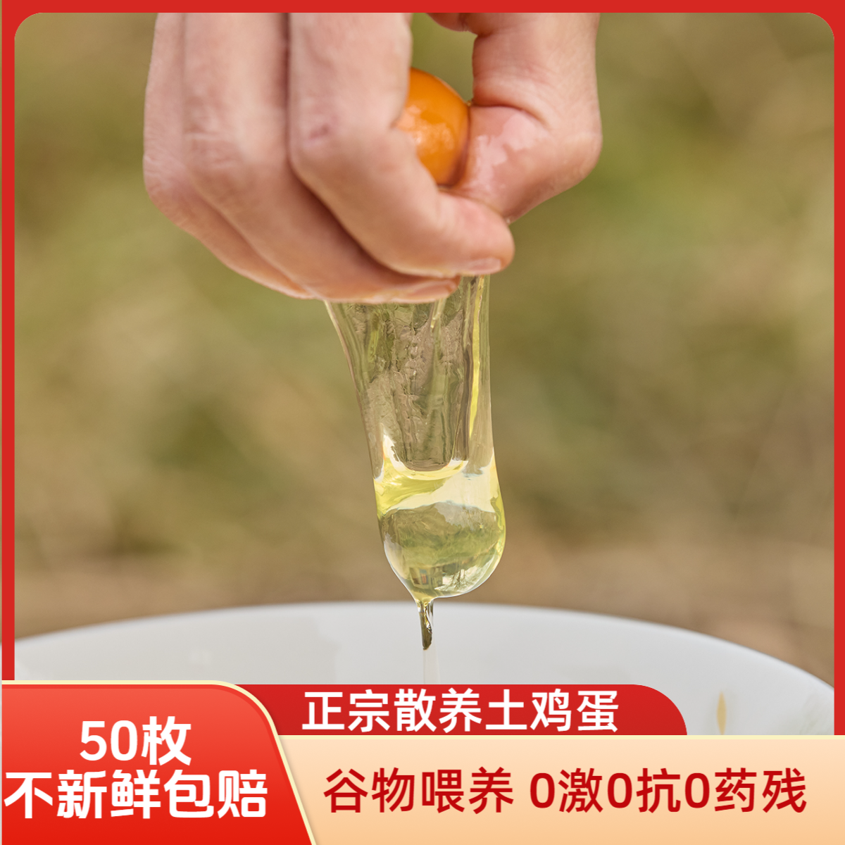 [50枚 富硒蛋]皖南正宗散养土鸡蛋新鲜营养健康适合孕妇月子蛋