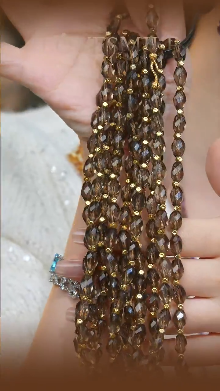 项链未镶嵌水晶茶晶项链多样性发货一件069