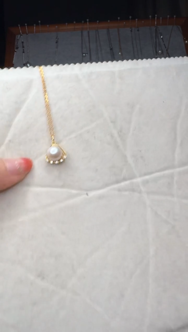 【闪购商品】淡水珍珠颈饰银S925镶嵌15号特惠款项链