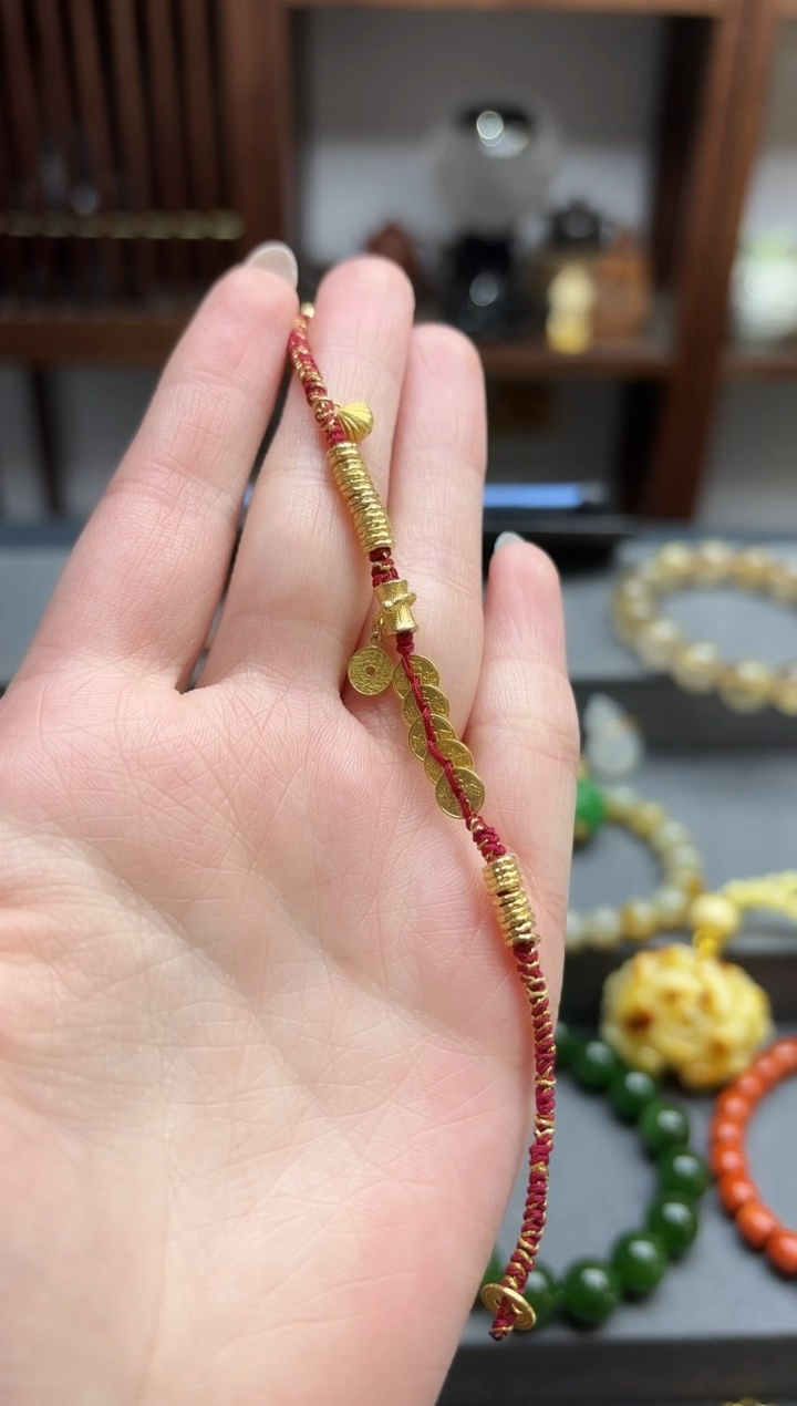 【闪购商品】18K金手饰18k金盘缠手绳*1 ZX