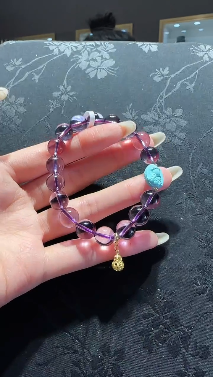 【闪购商品】紫晶手串未镶嵌紫水晶手串设计款