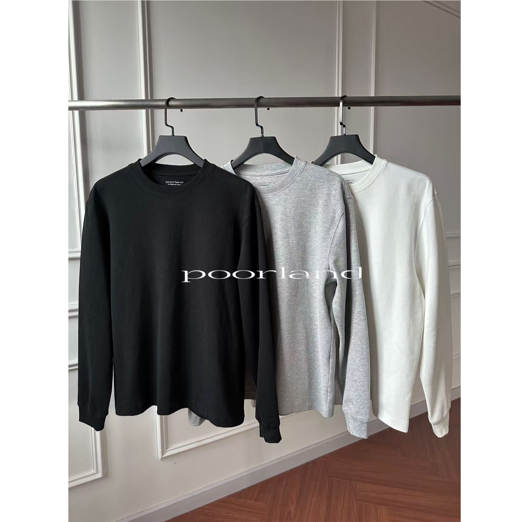 [索罗娜恒温长袖]300g蓄热保暖短宽三本针打底长袖PoorLandC2号店