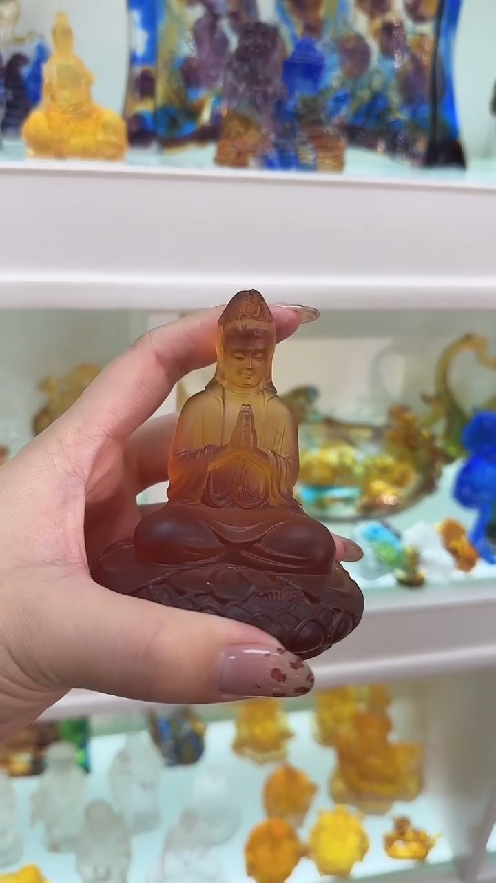 手工艺品琉璃观音
