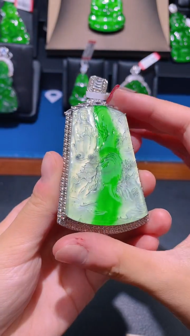 【闪购商品】翡翠颈饰未镶嵌天然A货翡翠22