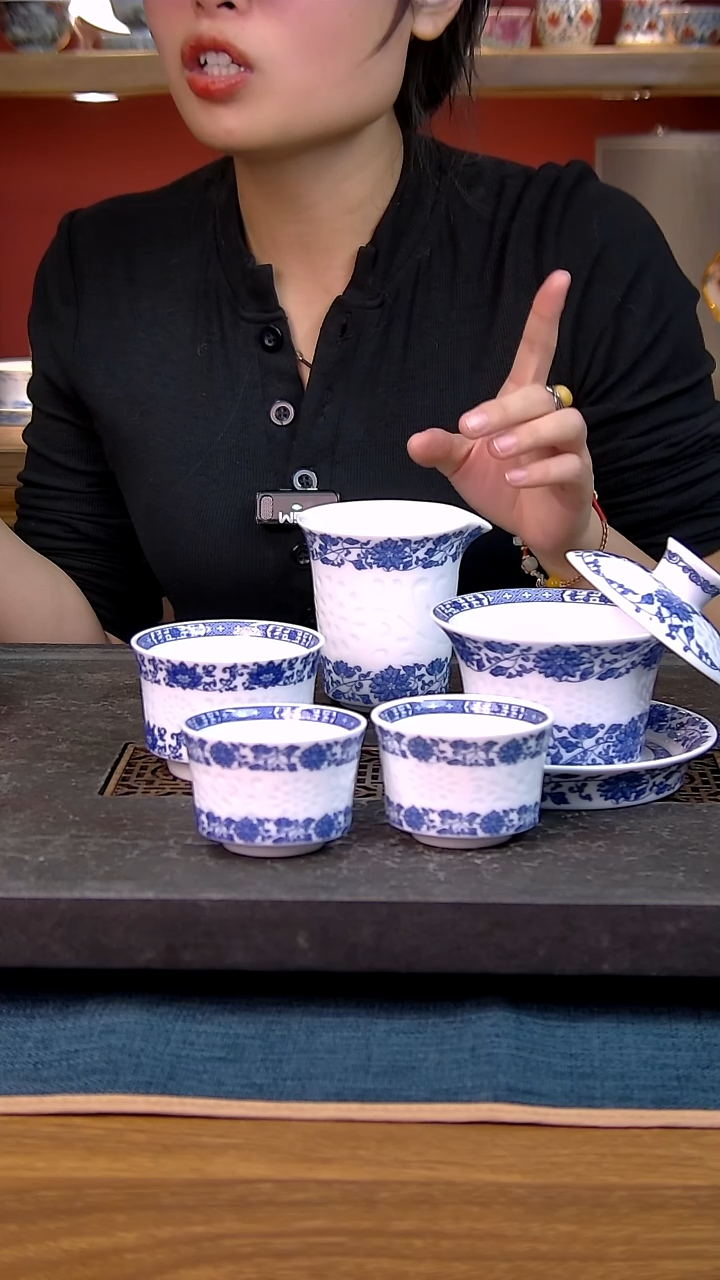 简装家用款5件套 白瓷陶瓷茶具