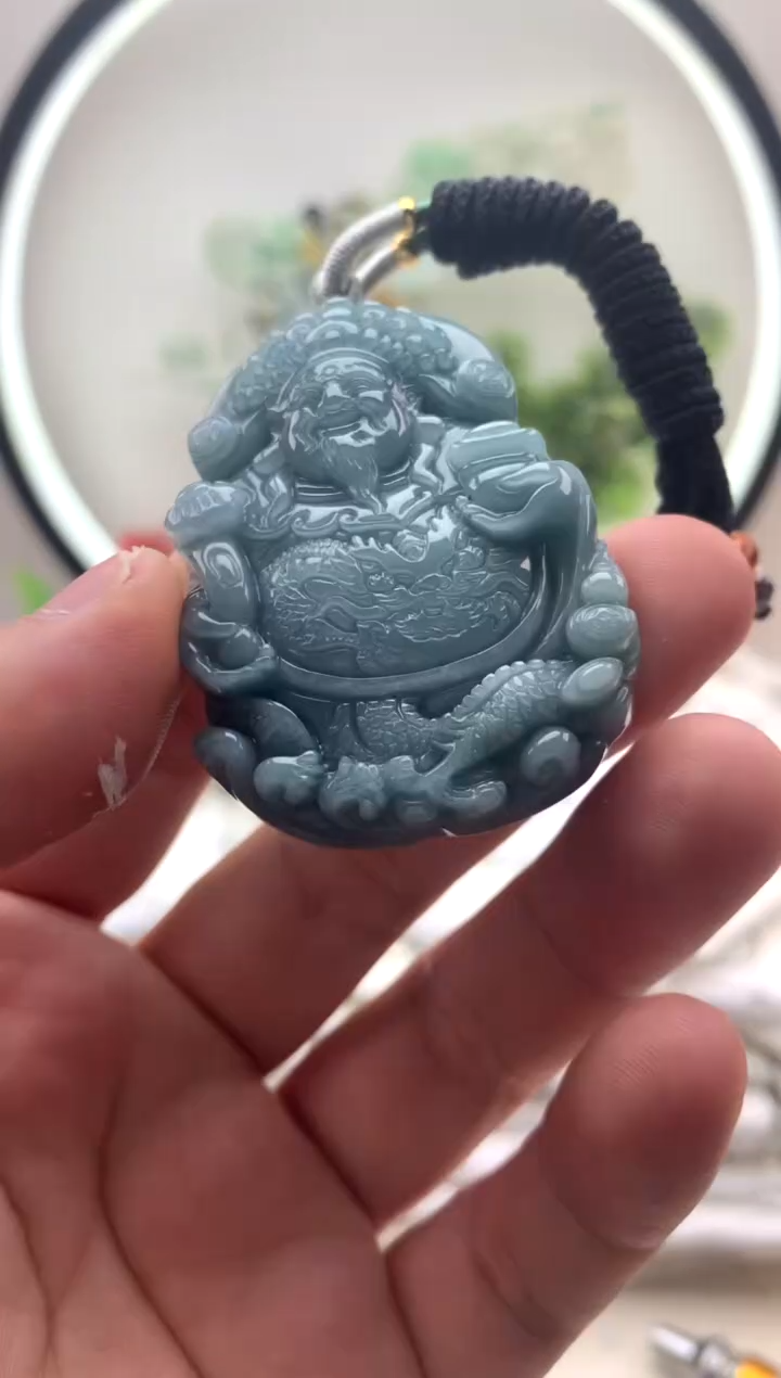 颈饰未镶嵌翡翠财神1