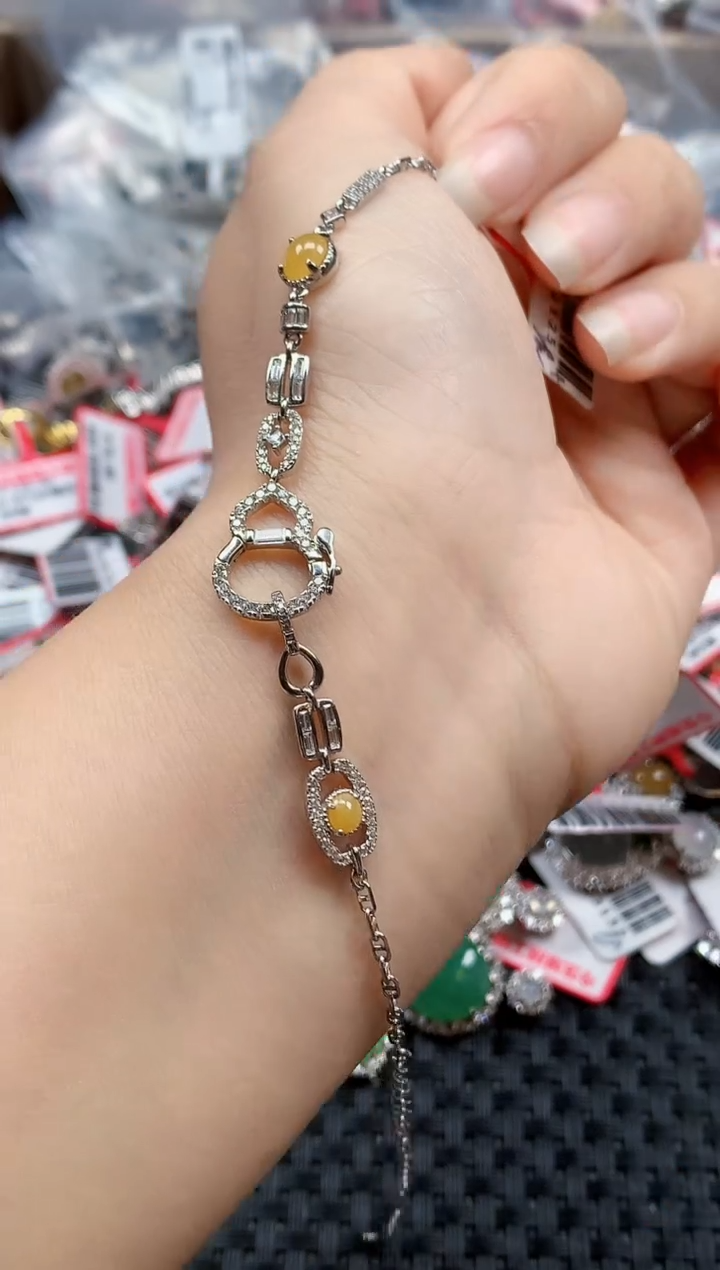 银S925镶嵌戒指翡翠天然A货缅甸翡翠