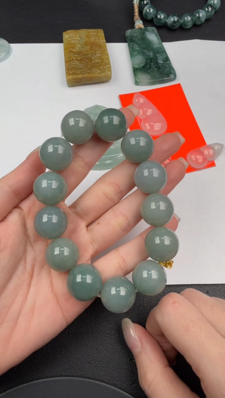 未镶嵌手串翡翠翡翠饰品-217
