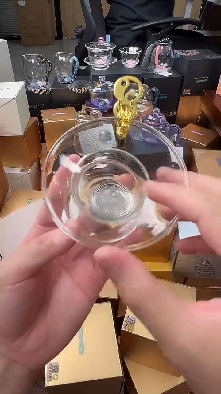 @@禾器晶彩金龙茶漏