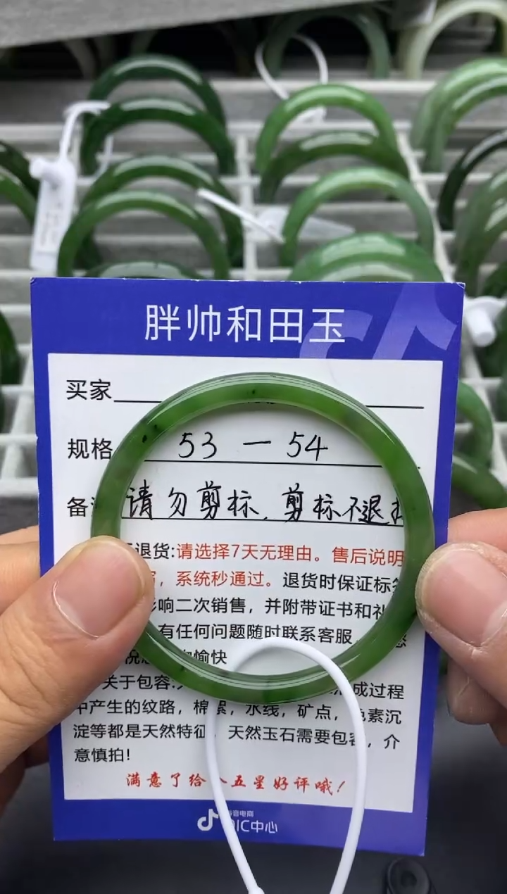 【闪购商品】和田玉手镯未镶嵌21碧玉-55