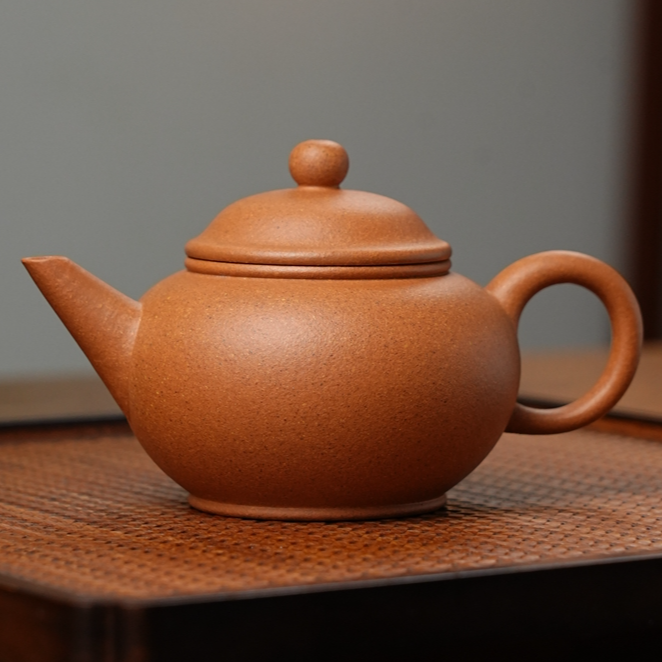合道紫砂 本山原矿黄段泥[水平]约145毫升宜兴紫砂茶壶小容量