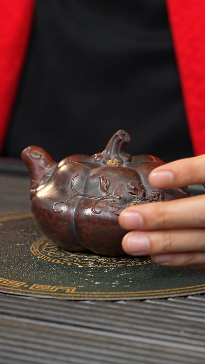 【闪购商品】紫砂茶壶CYL 紫御砂 南瓜 280cc