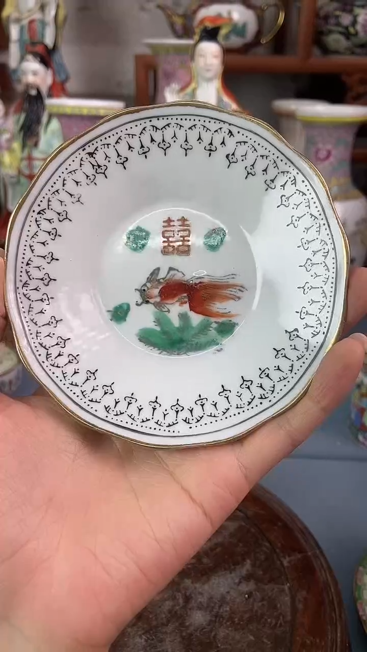 瓷片微瑕慎拍景德镇窑老厂瓷器单件