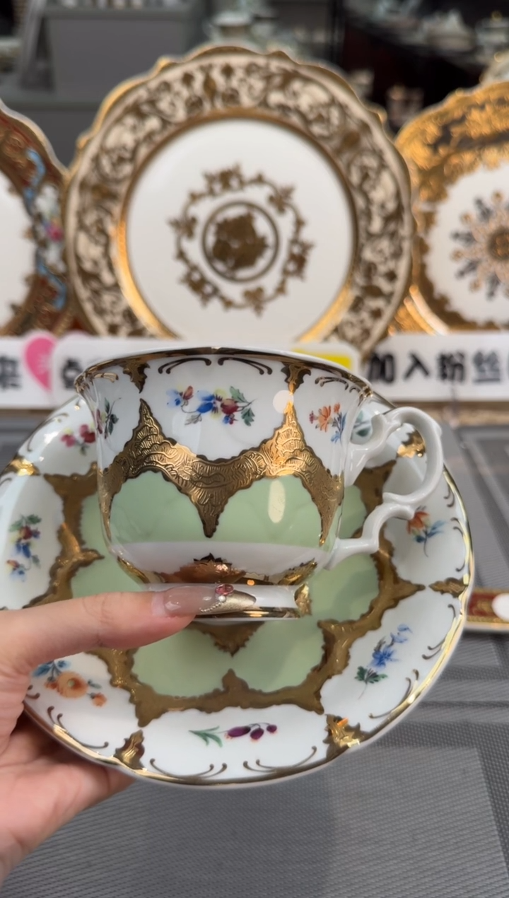 【闪购商品】瓷片240毫升杯碟福利款 微瑕