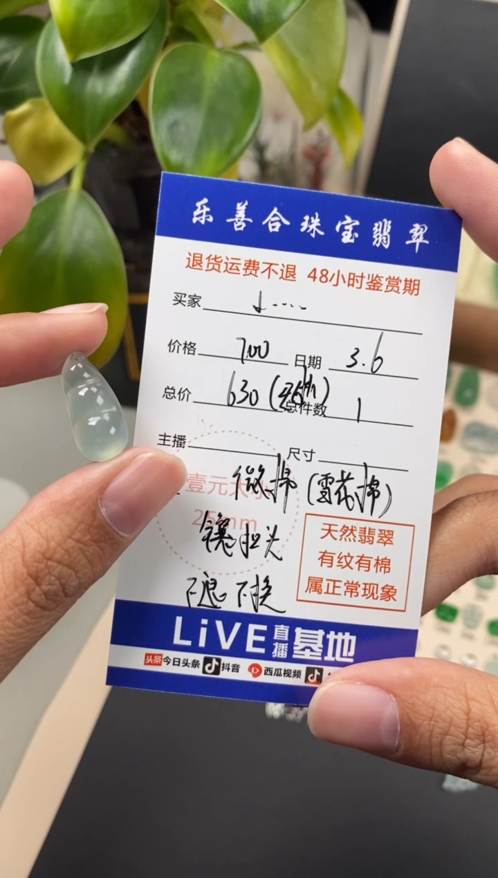 【闪购商品】翡翠颈饰未镶嵌翡翠冰晴福豆