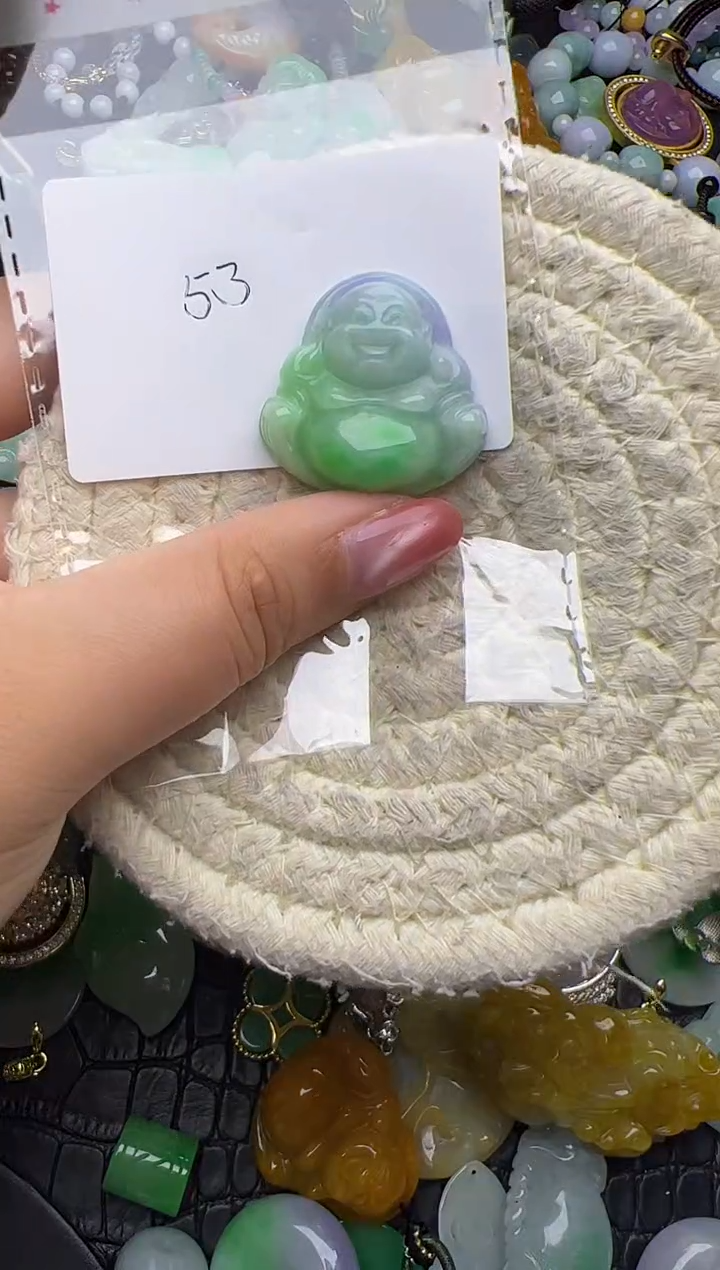 颈饰未镶嵌翡翠天然缅甸翡翠吊坠