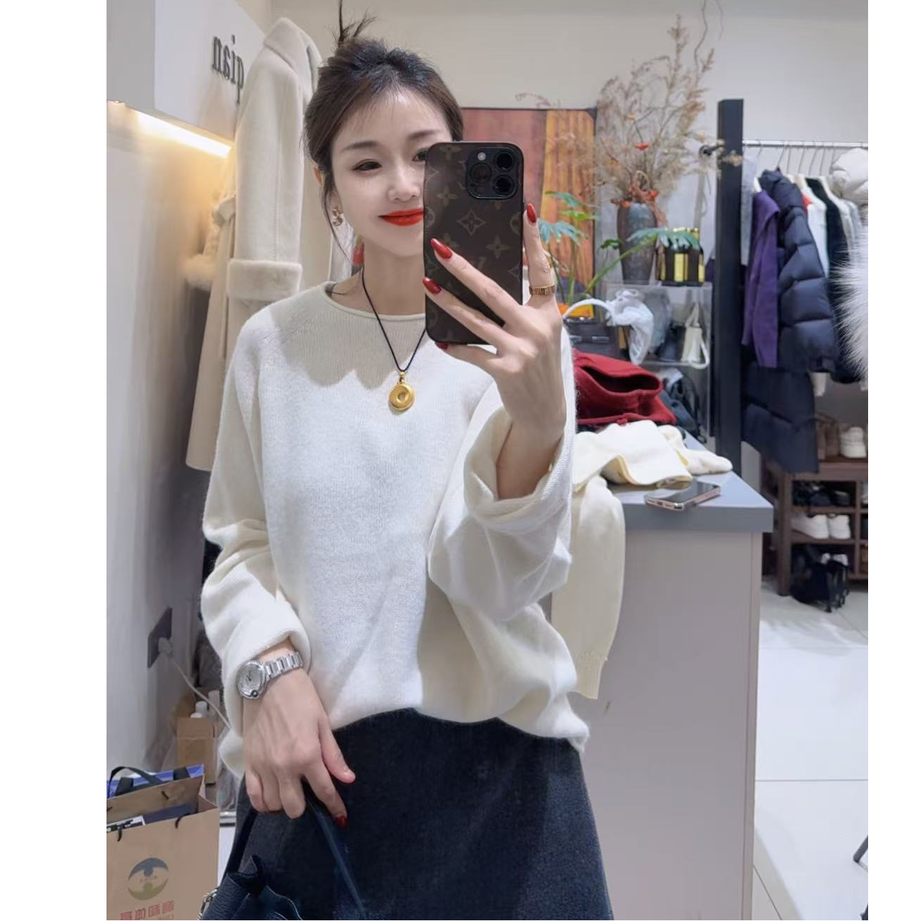 倩倩家高品质小亮片毛衣（凉水手洗，微微掉毛介意慎重下单）