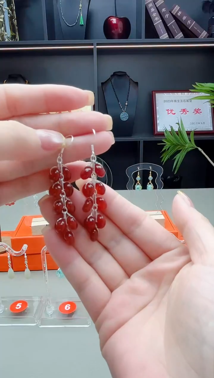 未镶嵌耳钉玛瑙/玉髓222222