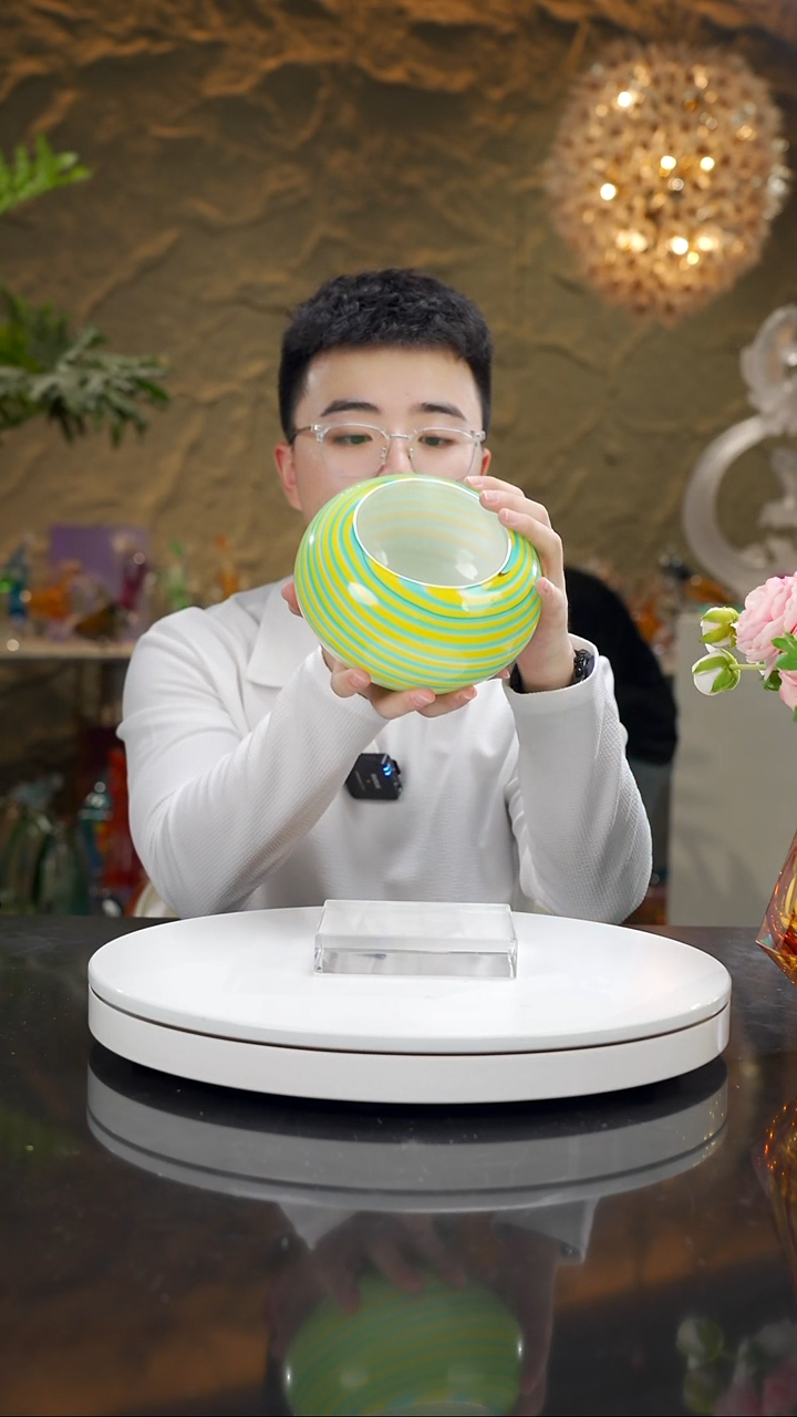 琉璃手工艺品福利设计款果碗