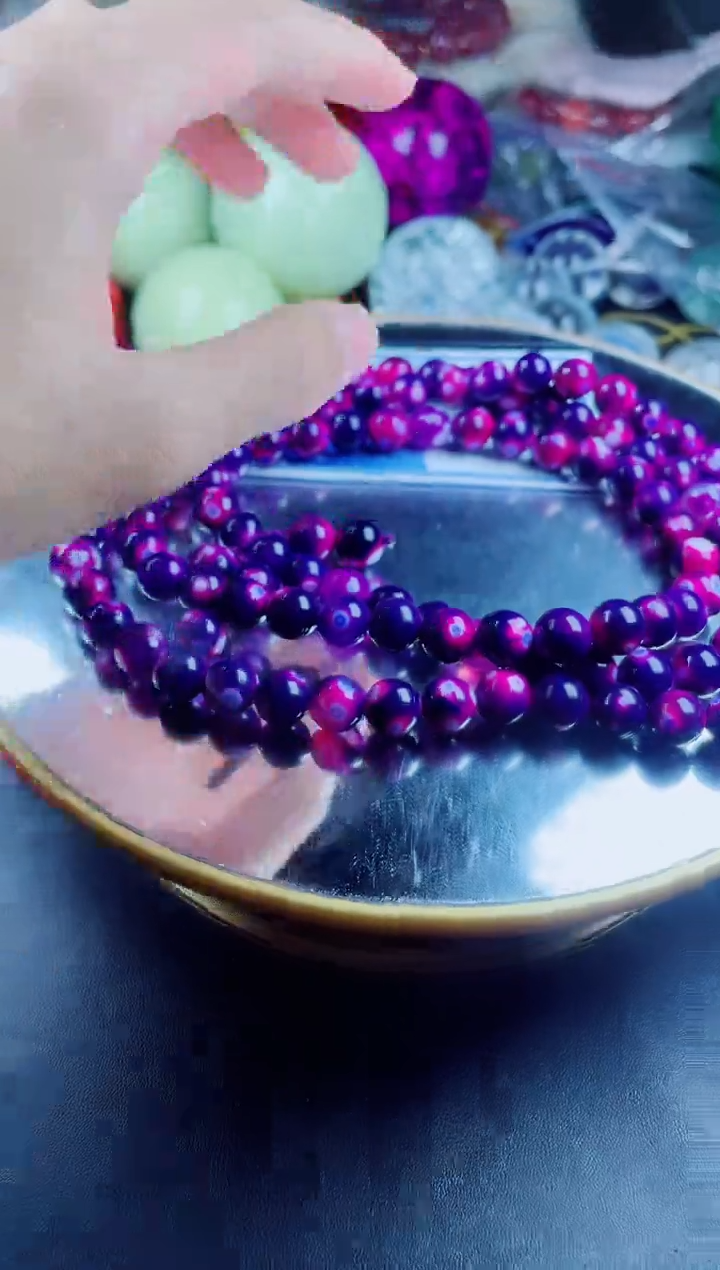 玛瑙/玉髓项链未镶嵌紫龙醇项链108卡10