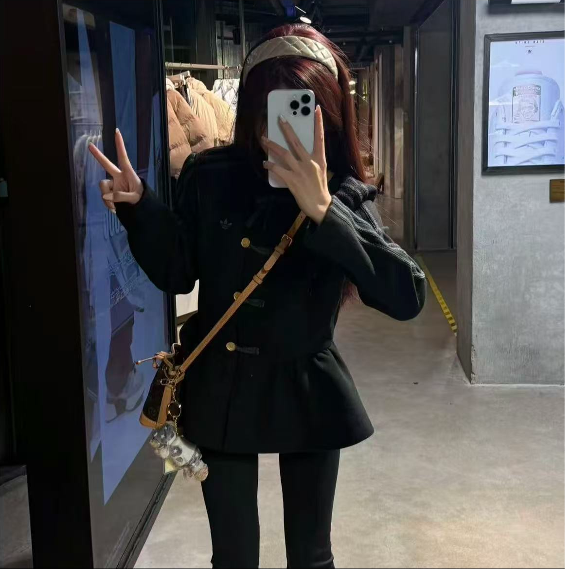 ADIDASNEW YEAR JACKET新中式花苞收腰运动修身夹克外套KR5068/69