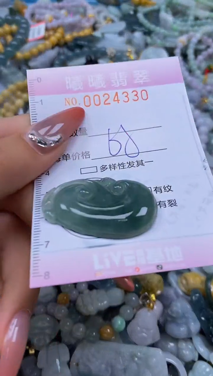 翡翠未镶嵌颈饰闪购0024330