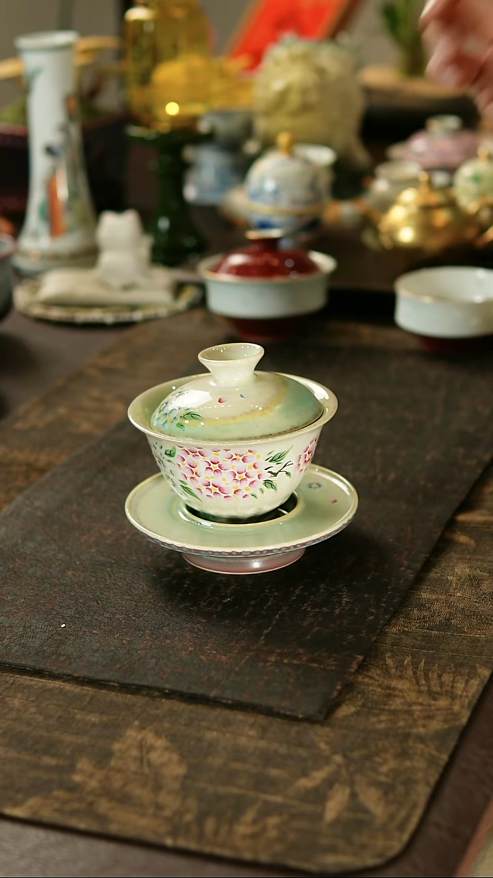 景德镇陶瓷杯碗柴烧多人