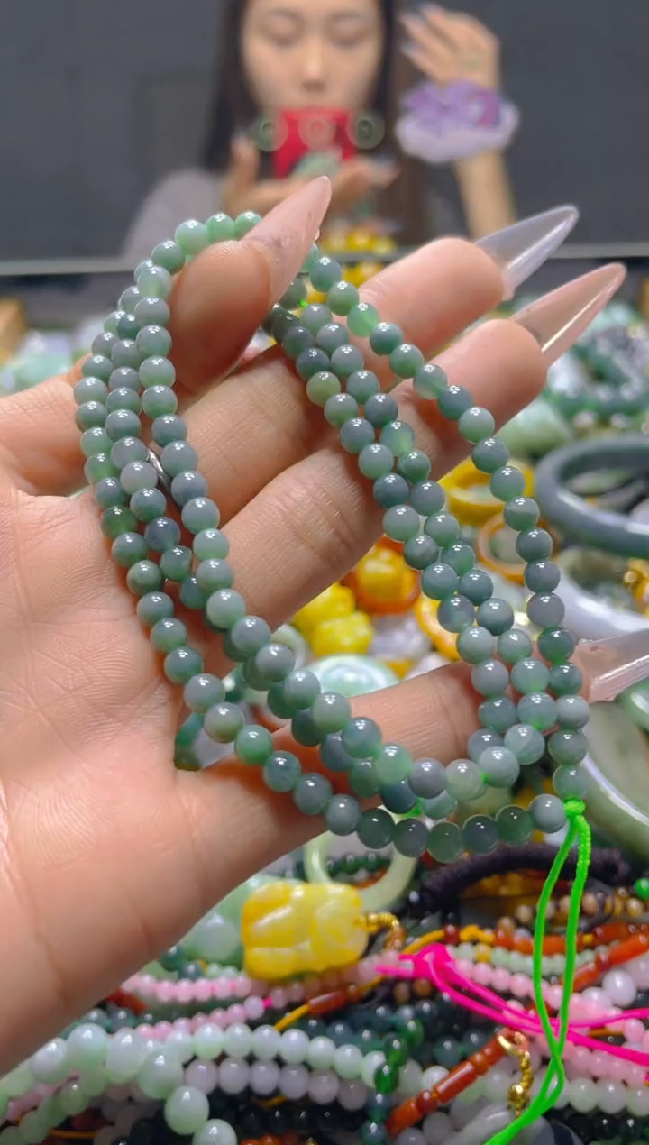 颈饰未镶嵌翡翠5MM