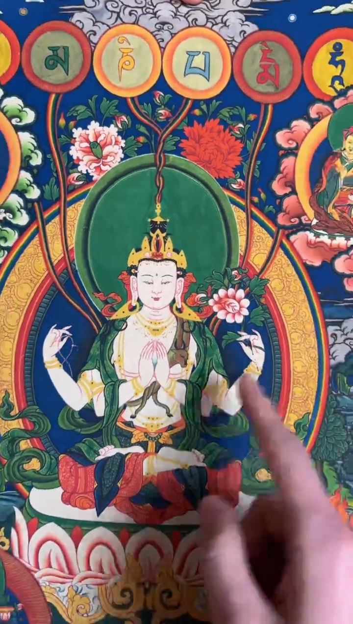 装裱画精品手绘唐卡链接--A