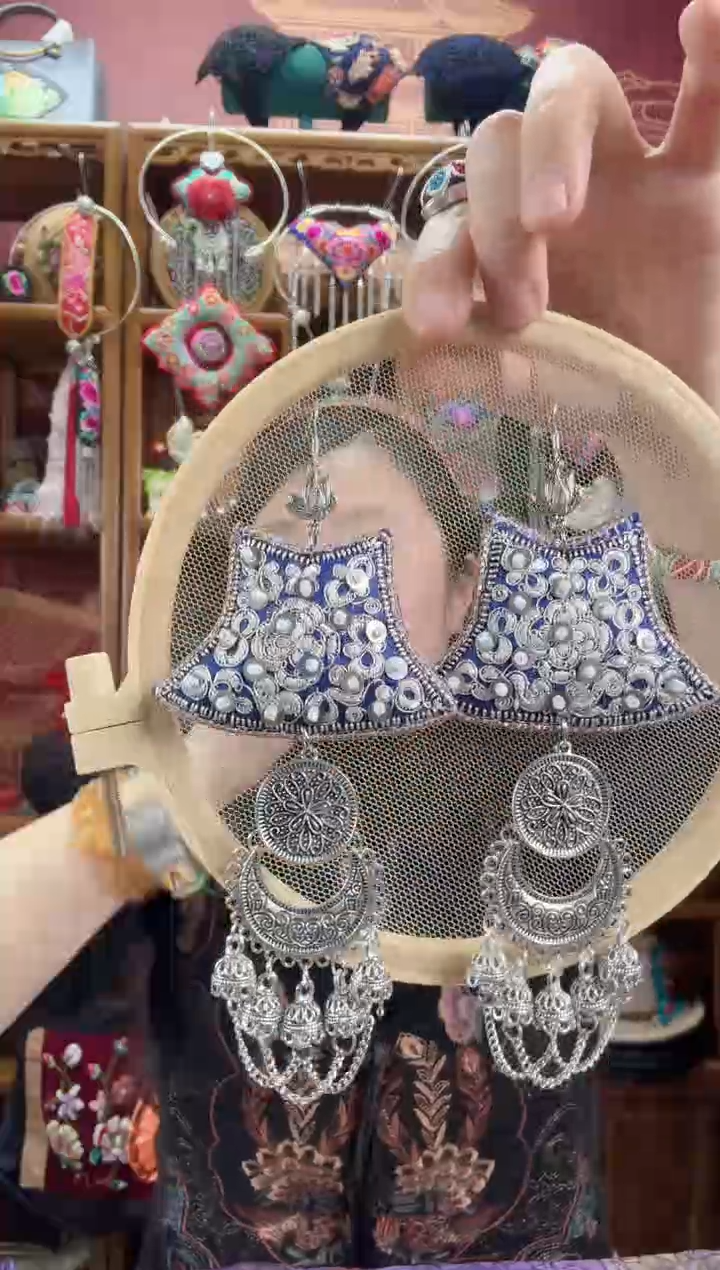 刺绣耳环38甜甜家