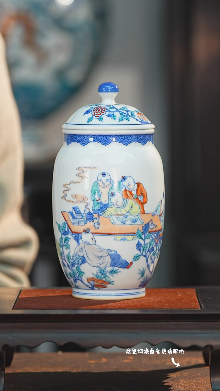 【闪购商品】中国官窑斗彩非遗传承人—涂杏花