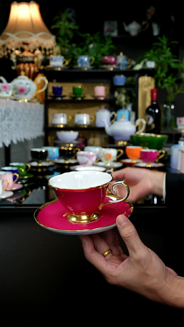 2等品玫红咖啡杯，，，，，