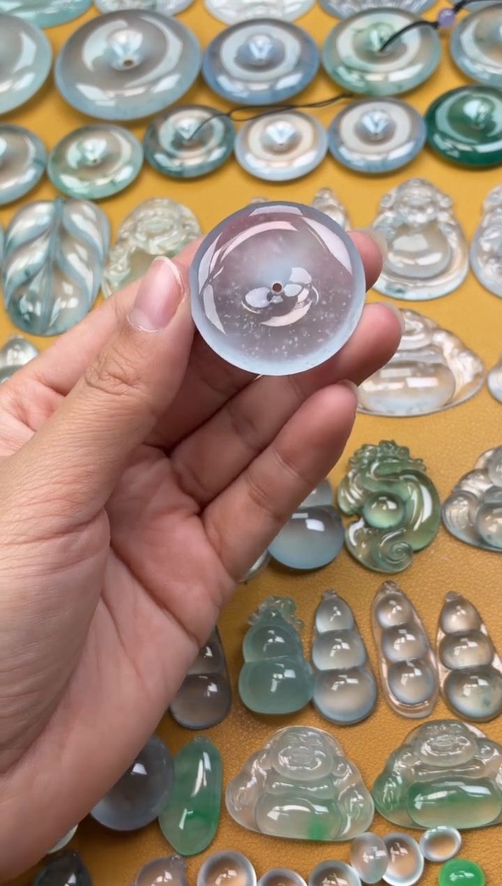 吊坠(不含链)未镶嵌翡翠54 平安扣 34.7 6.3