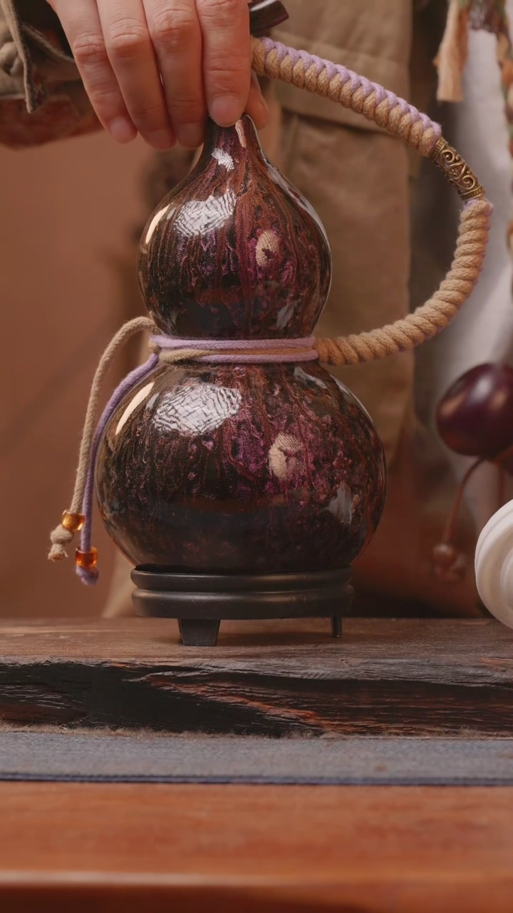 【闪购商品】307号精品大漆葫芦防腐防渗装水茶酒